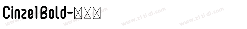 Cinze1 Bold字体转换